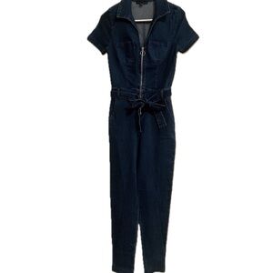 New Denim Jumpsuit with Belt